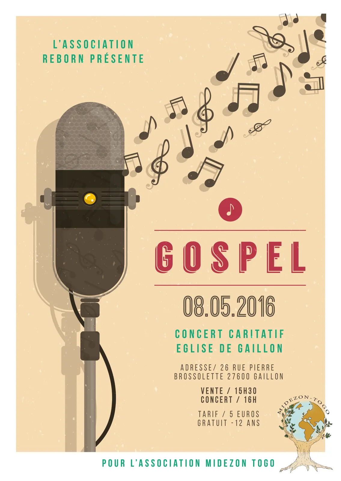 Concert gospel par Reborn